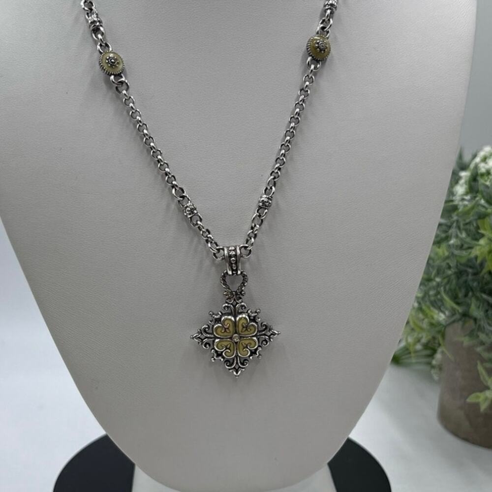 Brighton Ice Diamond Snowflake
Crystal Silver Plate Yellow Pendant
Necklace